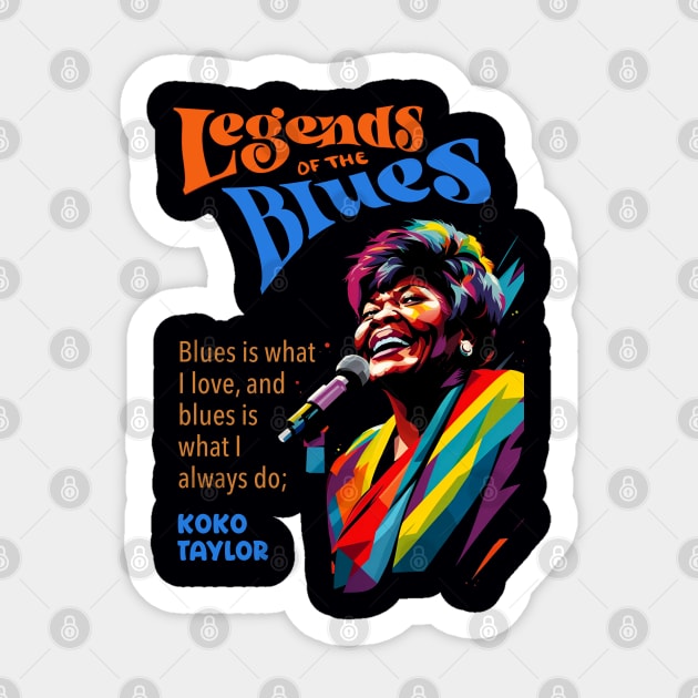 Koko Taylor WPAP Sticker by BAJAJU